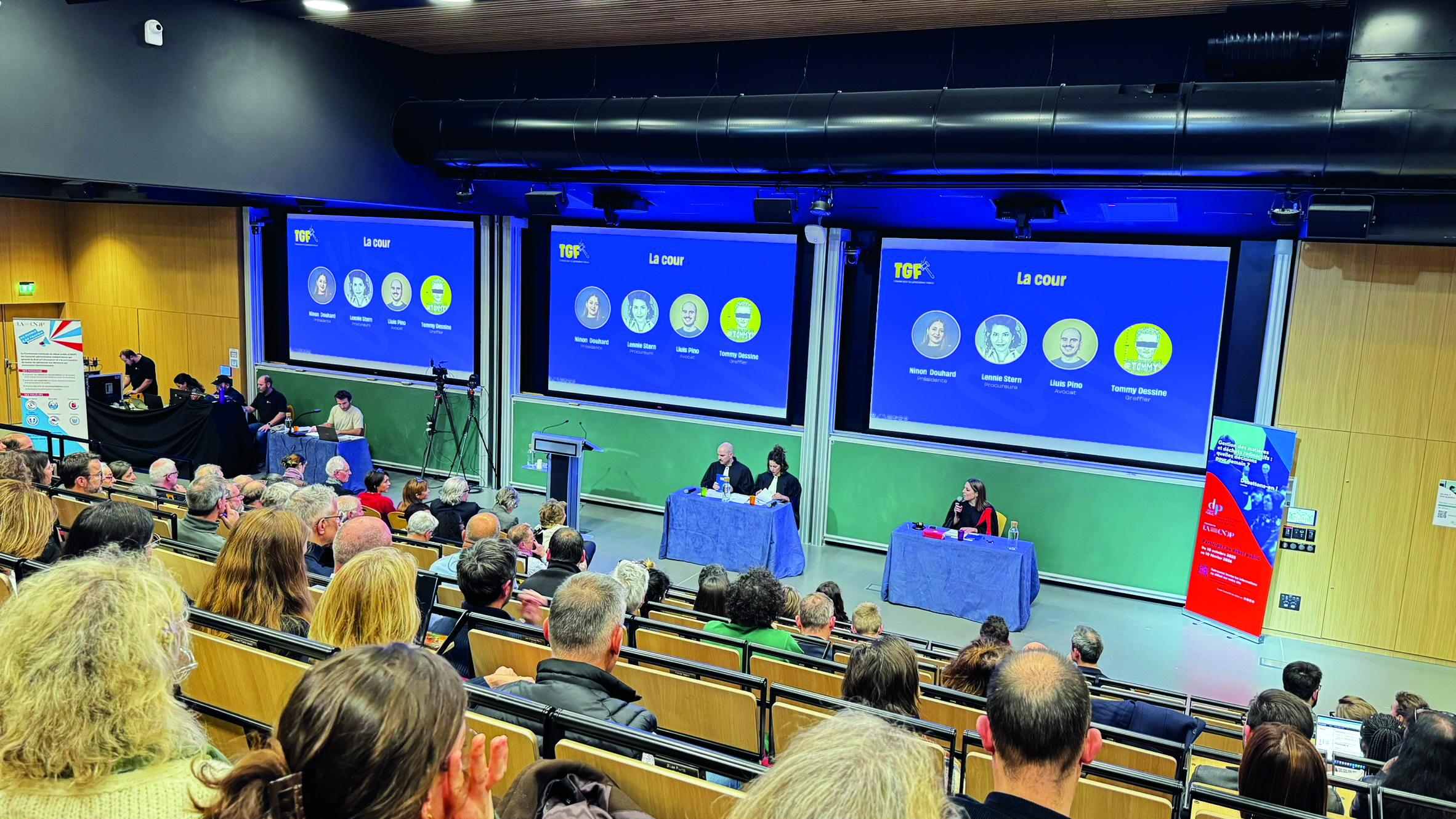 Tribunal des générations futures organisé dans le cadre du débat public.